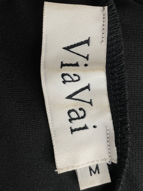 Vestido Via Vai de Algodón Midi Outshoulders Negro - Talla M