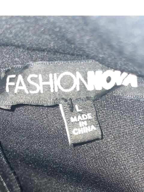 Mono Fashion Nova Fajon Sin mangas Negro - Talla L