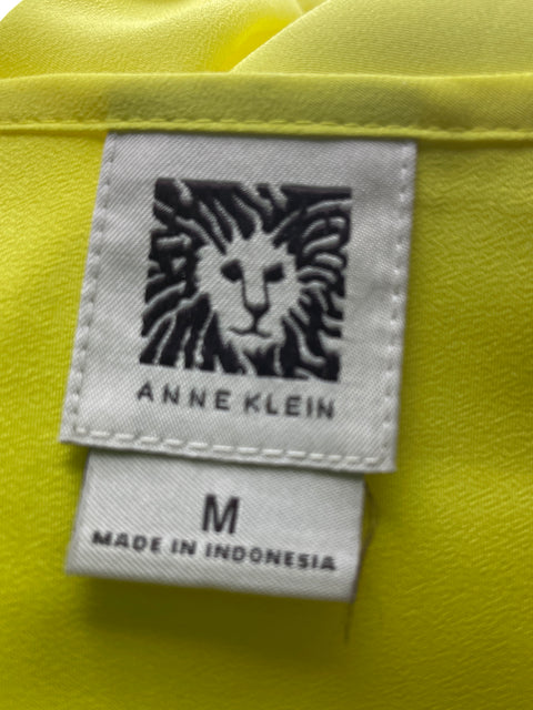 Blusa Anne Klein Manga larga Botones Amarillo - Talla M
