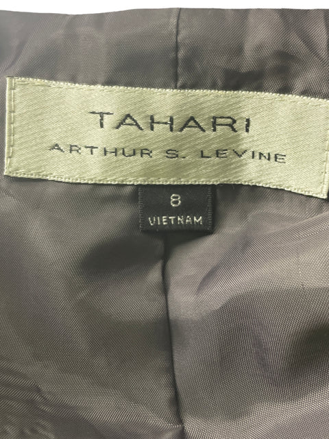 Conjunto Tahari Pantalón/blazer Manga corta Azul - Talla 8