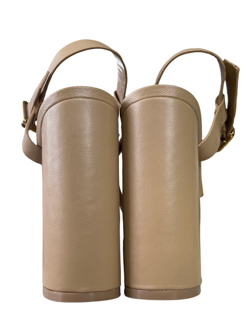 Zapato Zara Tacón alto Beige - Talla 36
