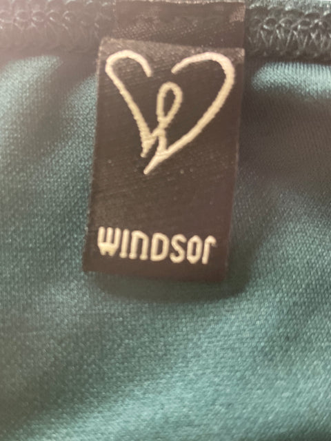 Vestido Windsor Asimétrico Tiras Verde - Talla S
