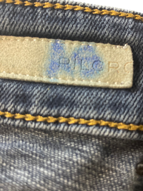 Pantalón Pilcro Ajustado Bolsillo Azul - Talla 30