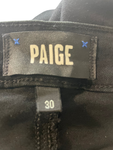 Pantalón Paige Recto Wide leg Negro - Talla 30