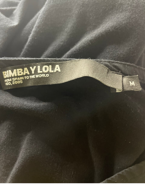 Blusa Bimba Y Lola Bordado Cuello v Negro - Talla M