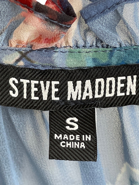 Vestido Steve Madden Estampado Floral Azul - Talla S
