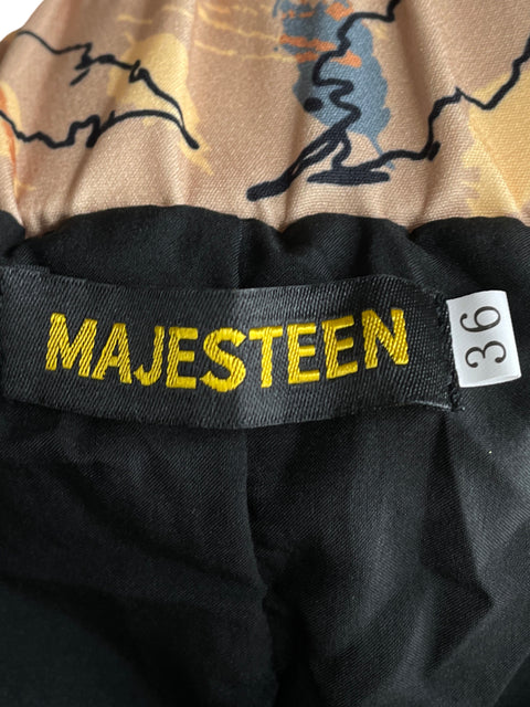 Conjunto Majesteen Manga larga Plisado Beige - Talla 36