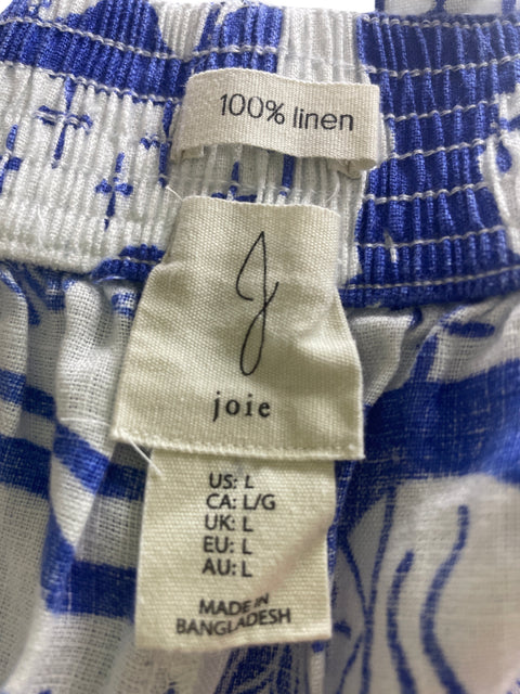 Pantalón Joie Estampado Palazo Azul - Talla L