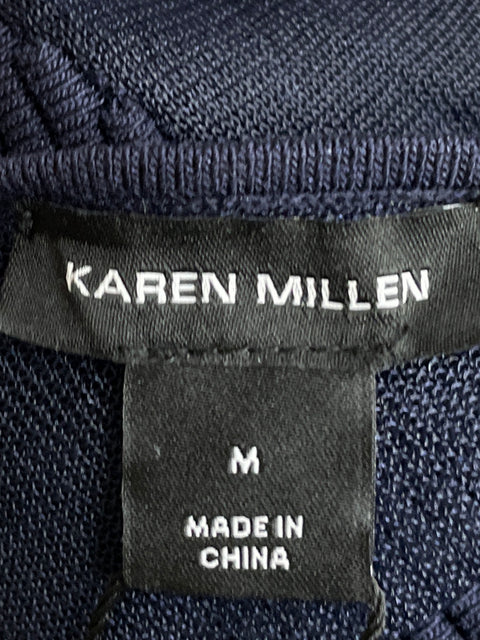 Vestido De Fiesta Karen Millen de Viscosa Maxi Rayas Azul - Talla M