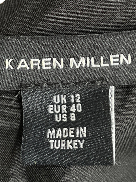 Vestido Karen Millen Wool mix boucle tailored Rosado - Talla 12