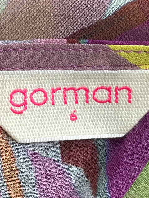 Vestido Gorman de Viscosa Cuello redondo Maxi Rosado - Talla 6