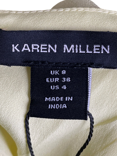 Blusa Karen Millen de Viscosa Mangas abullonadas Amarillo - Talla 4