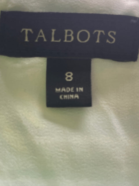 Vestido Talbots Sin mangas Estampado Azul - Talla 8