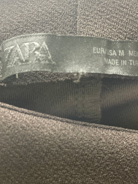 Blusa Zara Sin mangas Liso Marrón - Talla M
