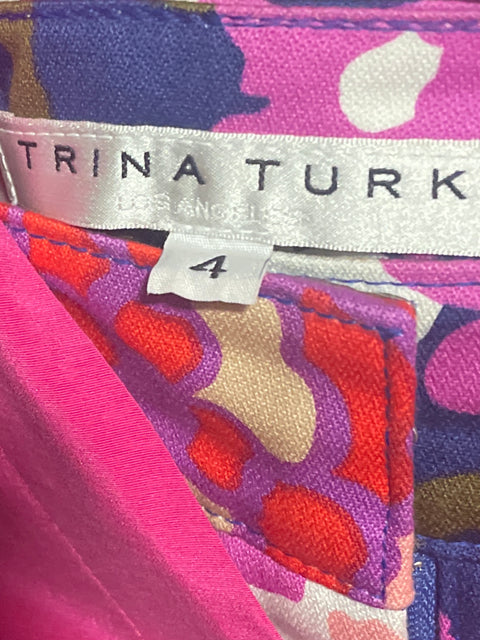 Conjunto Trina Turk Vuelos Floral de Algodón Rosado - Talla 4