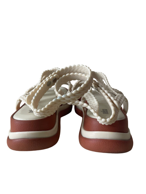 Zapato Melissa Tiras Plataforma Blanco - Talla 38