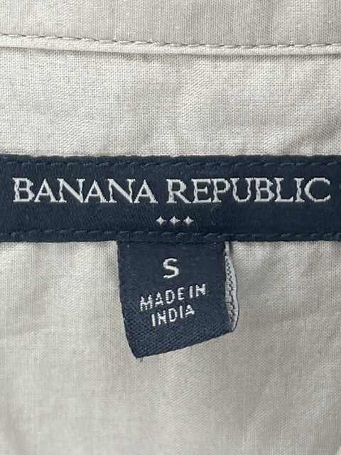 Camisa Banana Republic de Algodón Manga larga Beige - Talla S