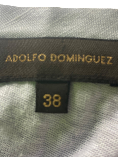 Blusa Adolfo Dominguez de Lino Suelto Sin mangas Morado - Talla 38