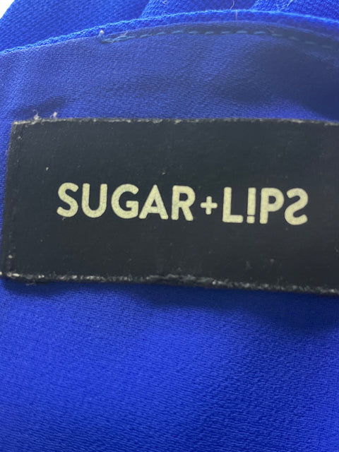 Vestido Sugar+lips Tiras Mini Azul - Talla S