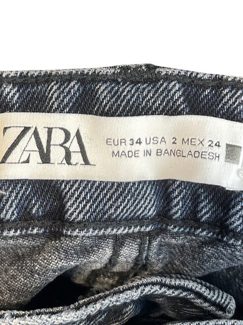 Jean Zara Wide-leg Azul - Talla 2