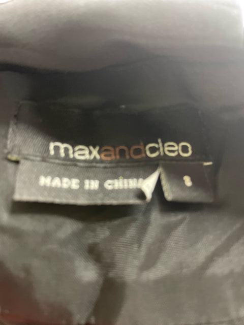 Vestido Maxandcleo Cuello v Sin mangas Negro - Talla 8