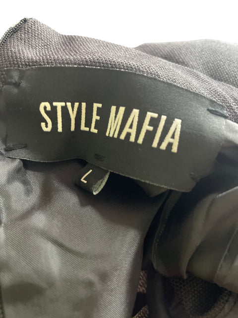 Vestido Style Mafia Estampado Floral Negro - Talla L