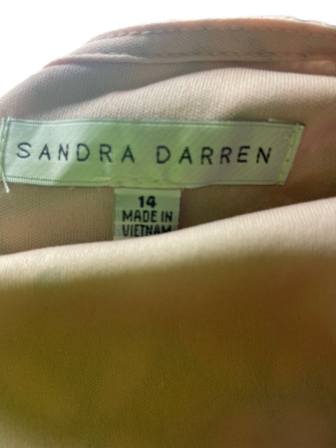 Vestido Sandra Darren Transparente Estampado Rosado - Talla M