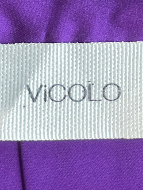 Blusa Vicolo Cruzado Satinado Morado - Talla M