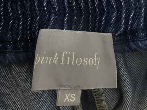 Pantalón Pink Filosofy de Algodón Azul - Talla XS