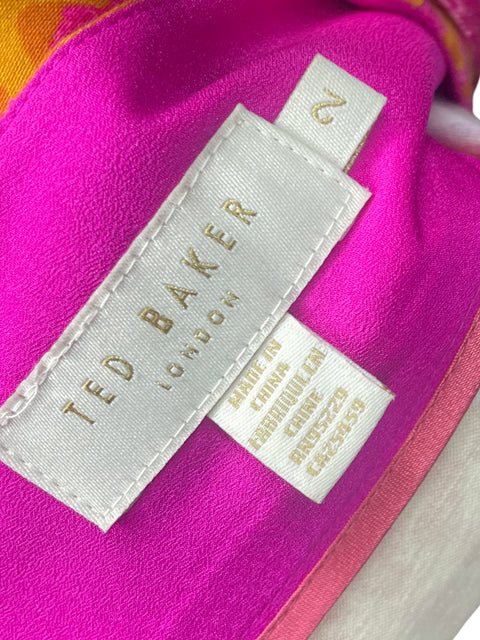 Falda Ted Baker de Algodón Rosado - Talla 2