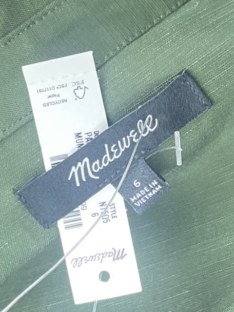 Camisa Madewell de Viscosa Verde - Talla 6