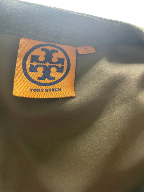 Vestido Tory Burch de Algodón Sin mangas Zipper Gris - Talla 0