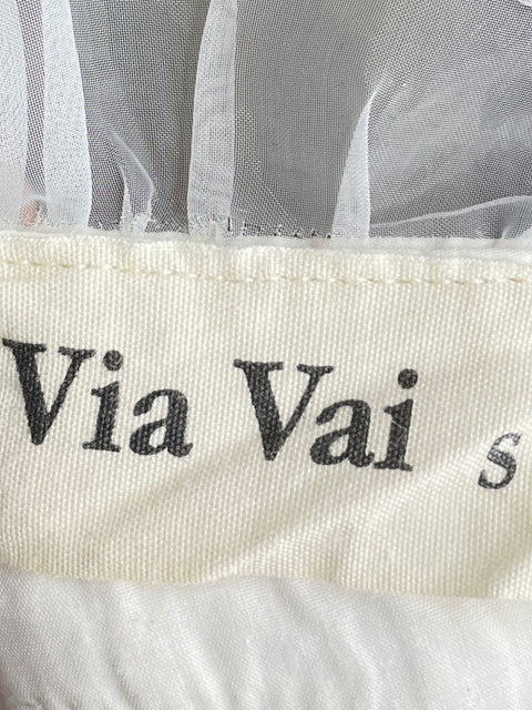 Blusa Via Vai Vuelos lazo Blanco - Talla S