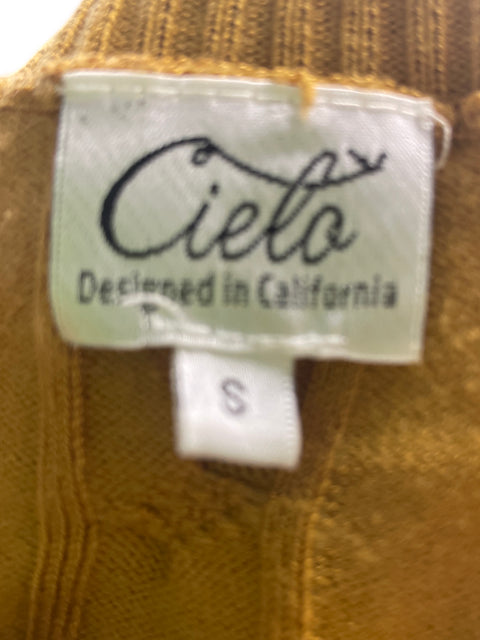 Blusa Cielo de Viscosa Puntos Manga larga Marrón - Talla S