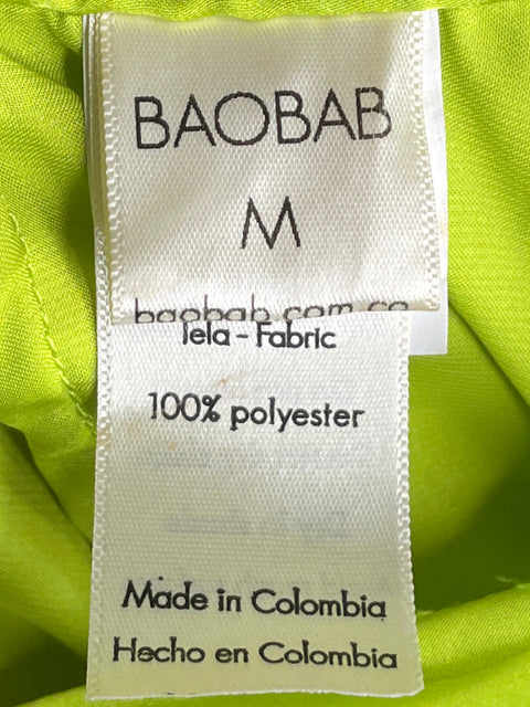 Vestido Baobab Maxi Satinado Verde - Talla M