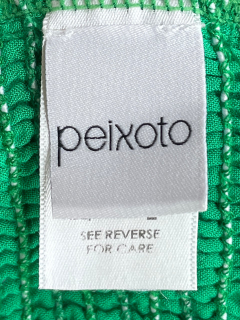 Vestido Peixoto de Algodón Midi Cuello v Verde - Talla L