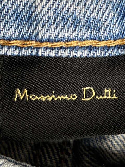 Jean Massimo Dutti de Algodón Wide-leg Azul - Talla 40