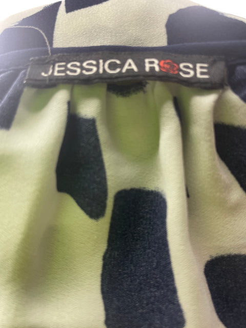 Blusa Jessica Rose Animal print Manga larga Negro - Talla L