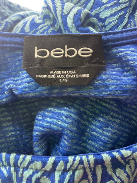Blusa Bebe de Algodón Estampado Tiras Azul - Talla L