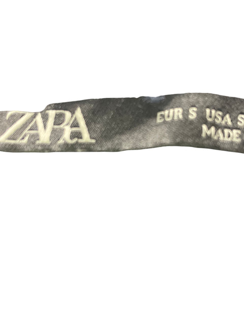 Vestido Zara de Viscosa Liso Encaje Negro - Talla S
