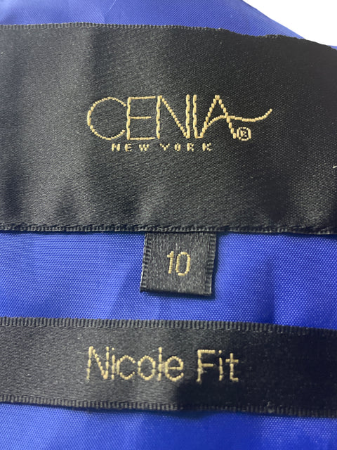 Vestido Cenia Sin mangas Estampado Azul - Talla 10