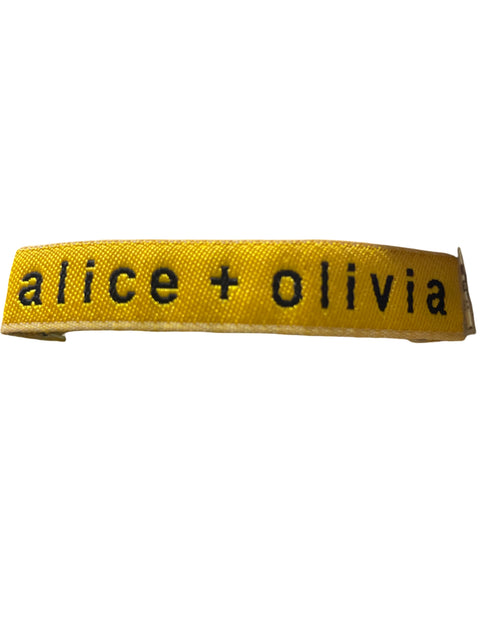 Blusa Alice + Olivia de Seda Estampado Suelto Blanco - Talla M
