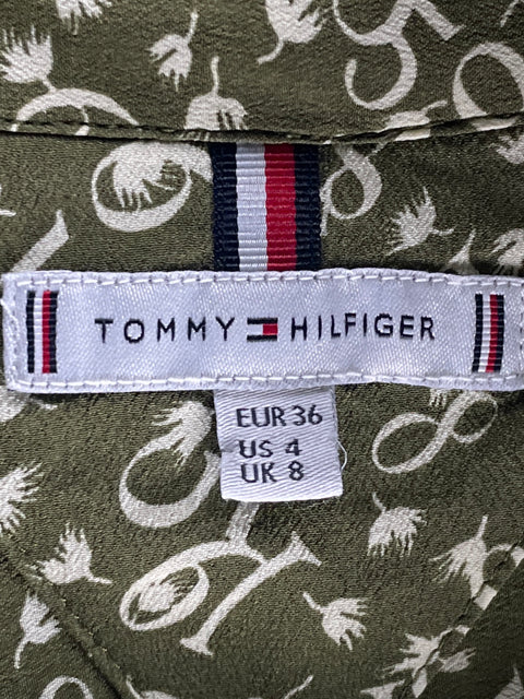 Camisa Tommy Hilfiger Estampado Verde - Talla 4