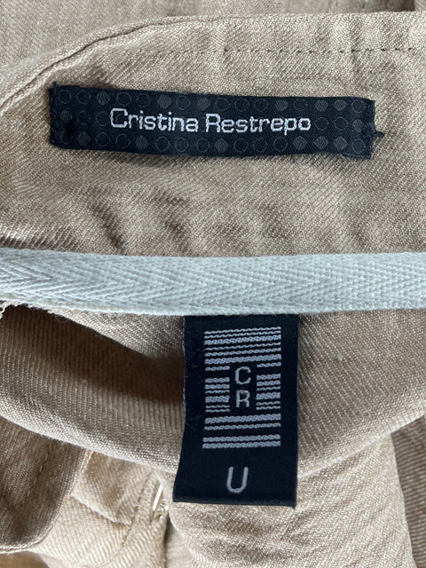 Conjunto Cristina Restrepo Liso Recto Marrón - Talla S