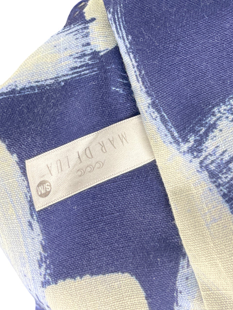Vestido Mar De Lua Midi Azul - Talla S