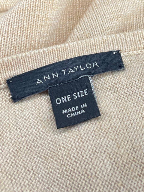 Top Ann Taylor Liso Beige - Talla U
