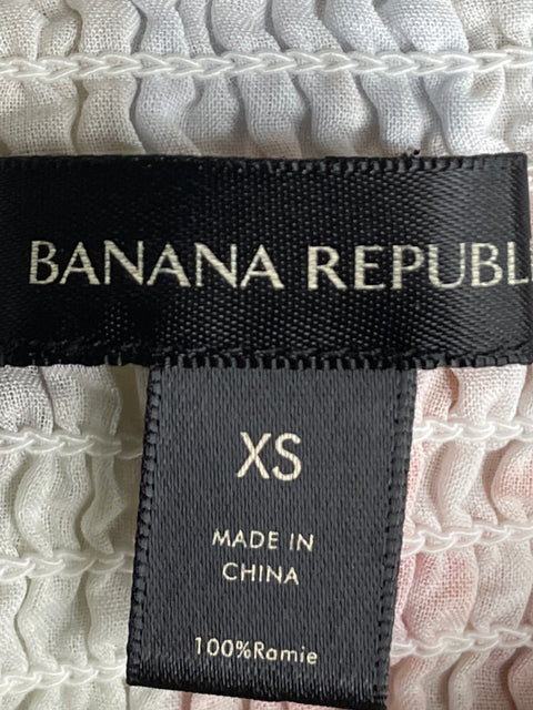 Blusa Banana Republic Manga larga Estampado Amarillo - Talla XS