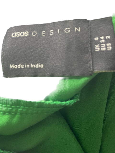 Vestido Asos Estampado Mini Verde - Talla 6