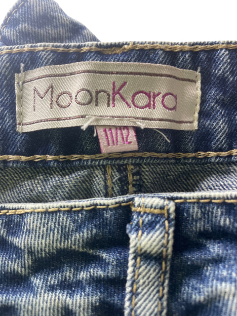 Falda Moon Kara Corte a Liso Azul - Talla 12