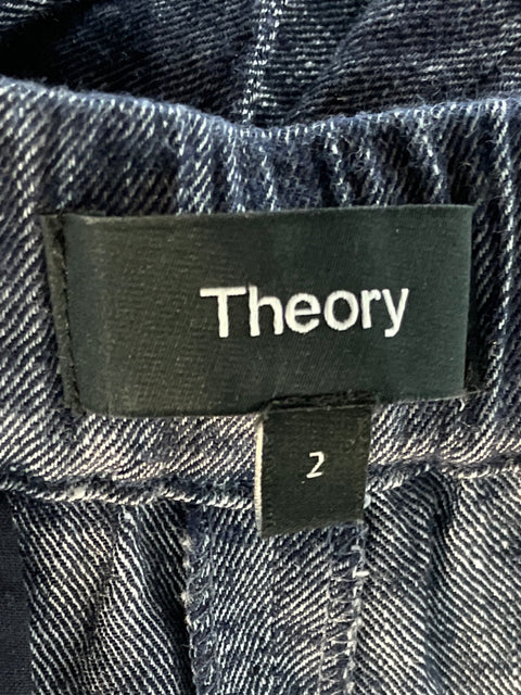 Conjunto Theory de Lino Liso Azul - Talla 2